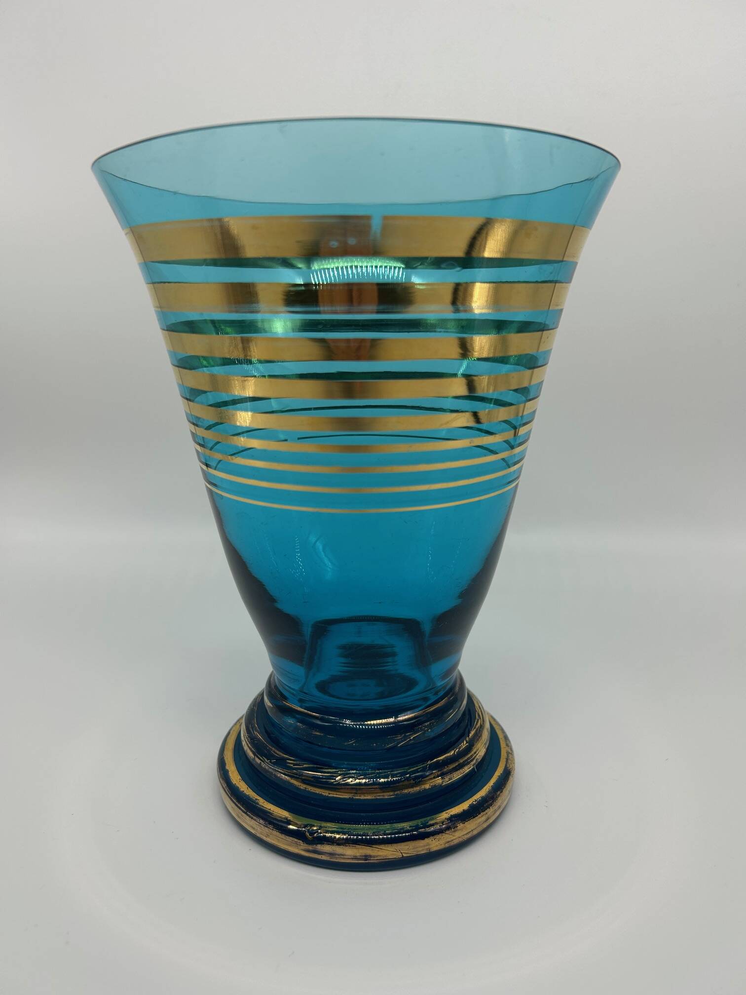 1950s glass vase