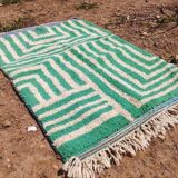 Traditional handmade pure wool rug, size 140 x 260 cm