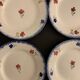 Lot de 6 assiettes plates Digoin Sarreguemines, modèle Mary Lou