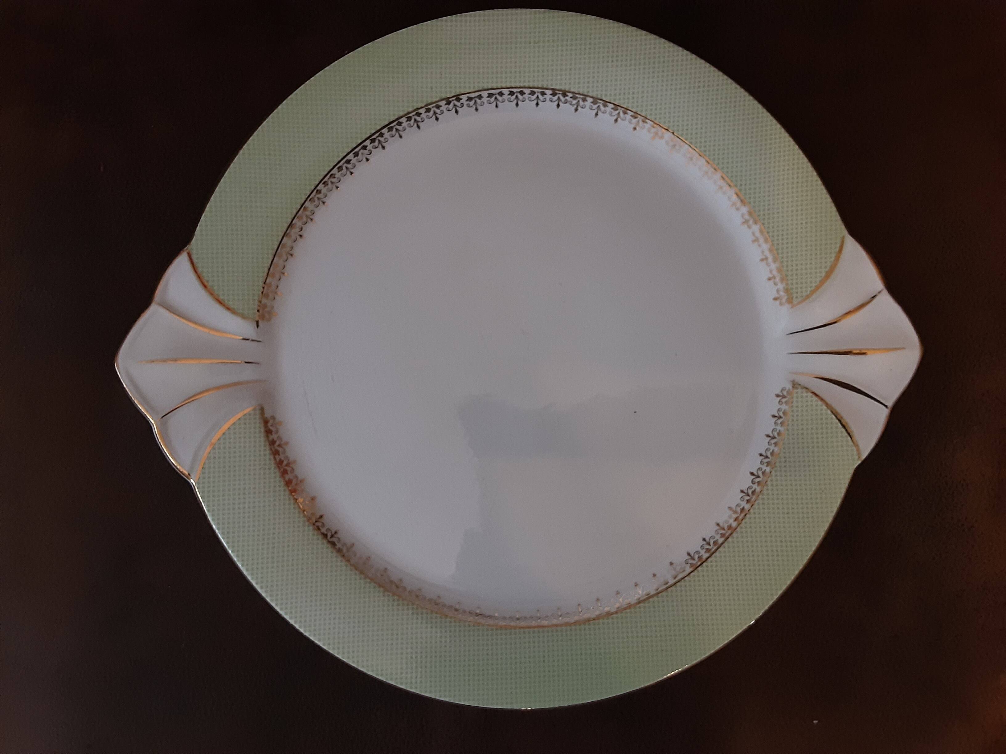 SA opaque porcelain round dish