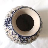 Calmcy vase. Rare Iznik model. Antique ceramic. 19th century.