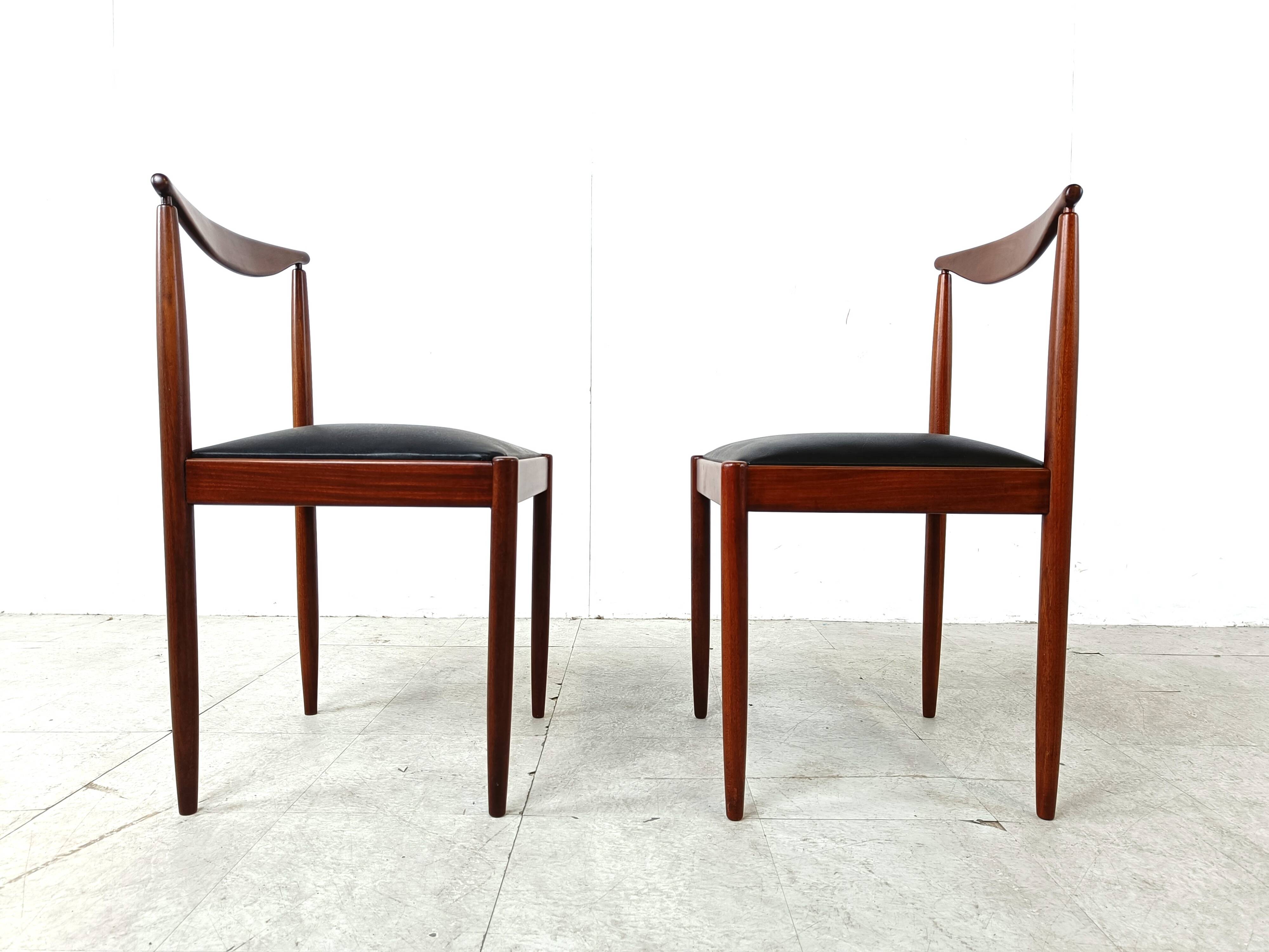 Mid century scandinavian dining chairs, 1960s