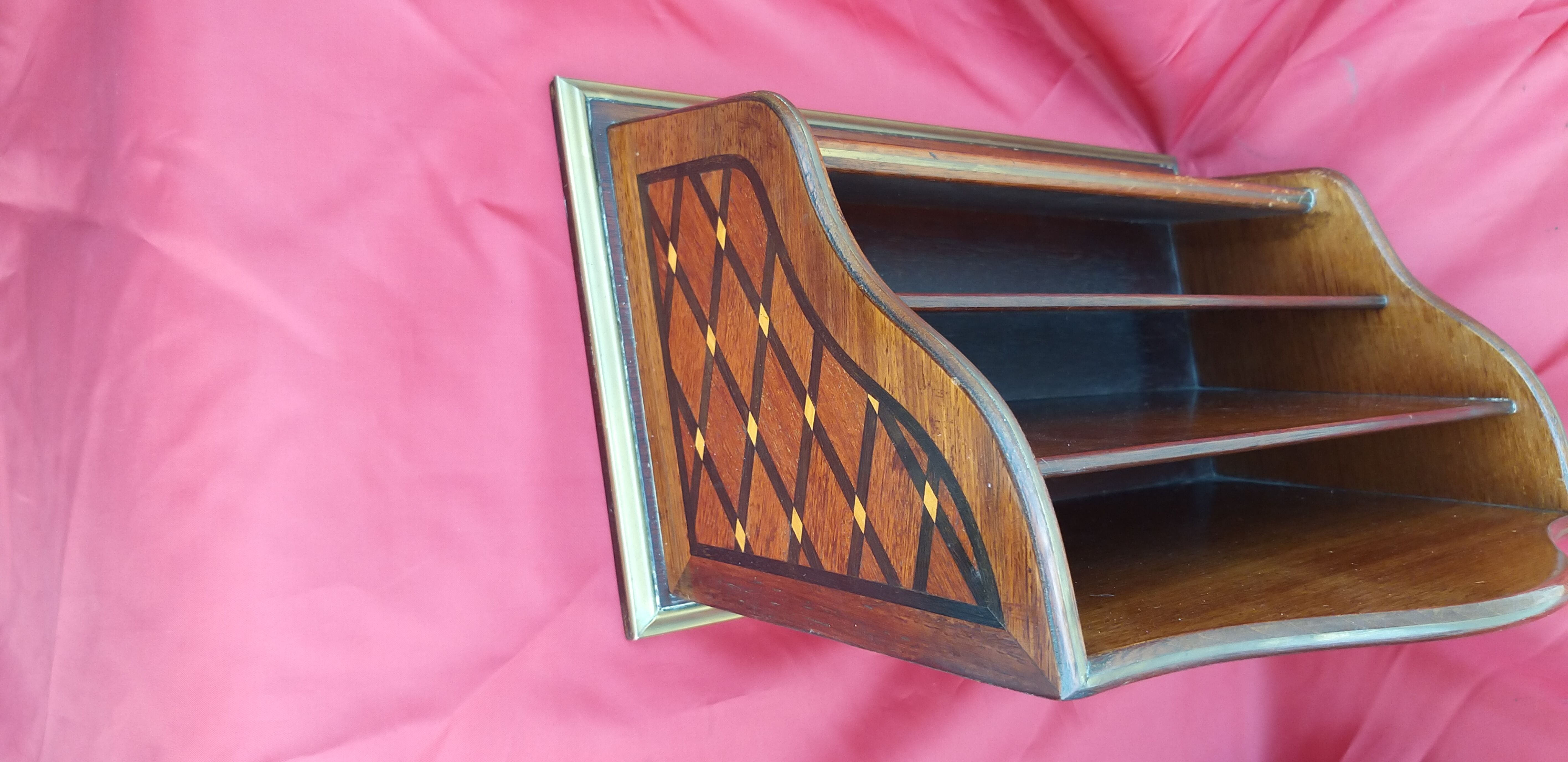 Inlaid office letter holder