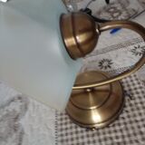 Glass corolla wall light