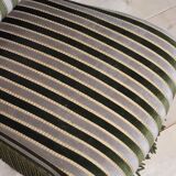 Napoleon III period velvet fireside chair