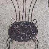 Bent metal chair