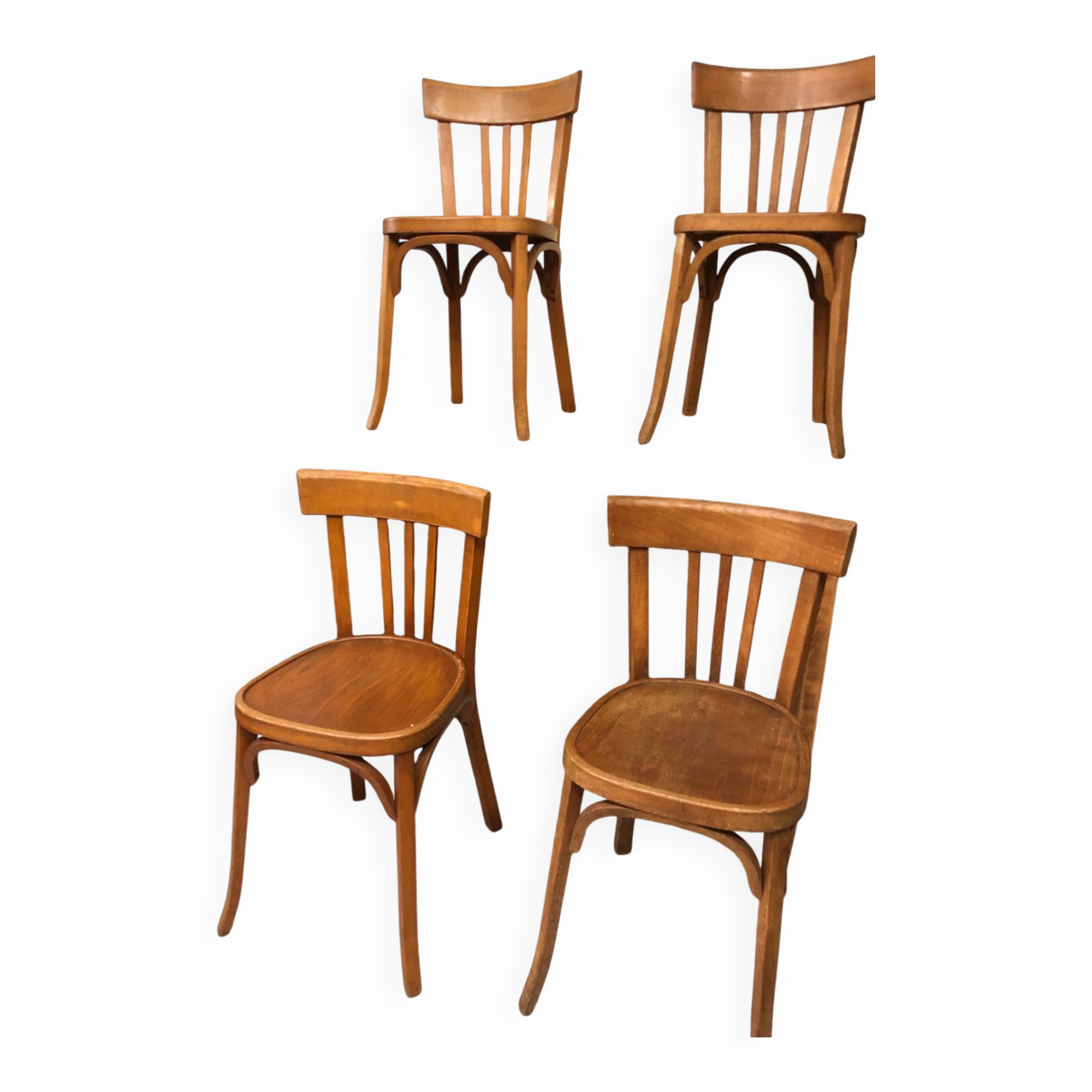 Chaises bistrot Baumann anciennes