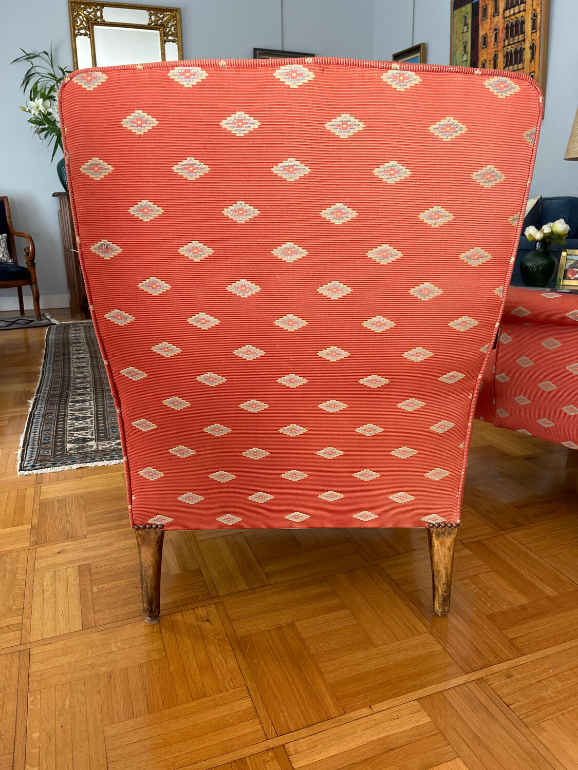 Pair armchairs