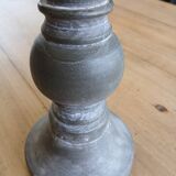 Candle holder in patinated wood