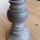 Candle holder in patinated wood