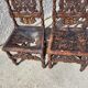 Pair of large chairs to restore in carved wood of the xix th century ref je