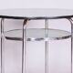 Small Czech Bauhaus Round Side Table in Chrome, 1930s