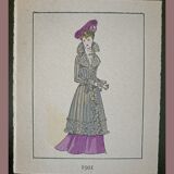 Colorful stencil Art Deco fashion