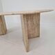 Travertine Coffee or Side Table, Italy 1980s