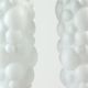 Bubble pendants in white opaline glass, Czechoslovakia 1960s, set of 2