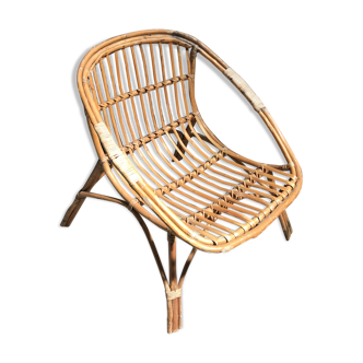 Rattan armchair