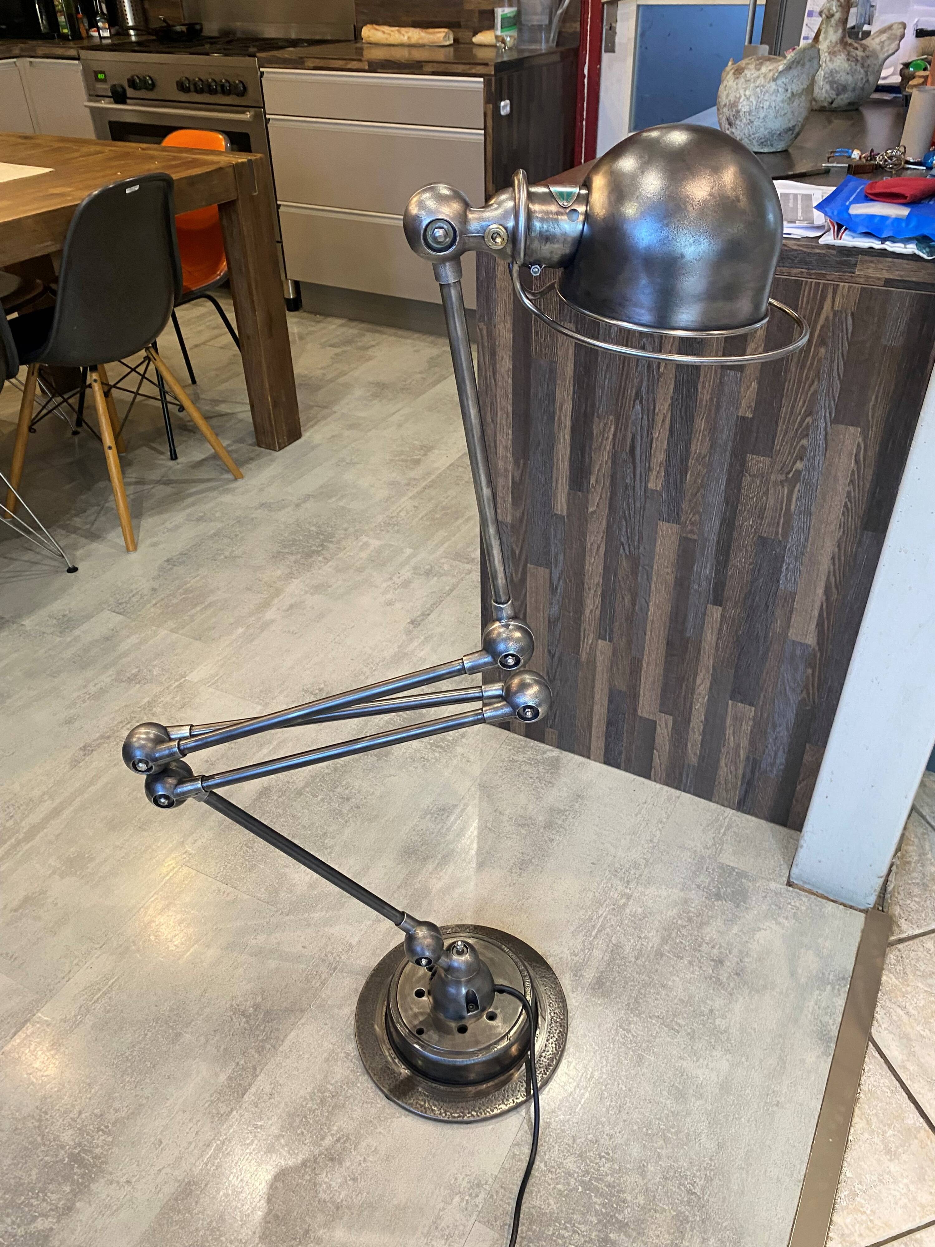 Jielde floor lamp with 5 arms, 40cm, vintage industrial graphite.