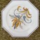 Hand-painted octagonal plate