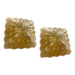 Appliques en verre de - lot