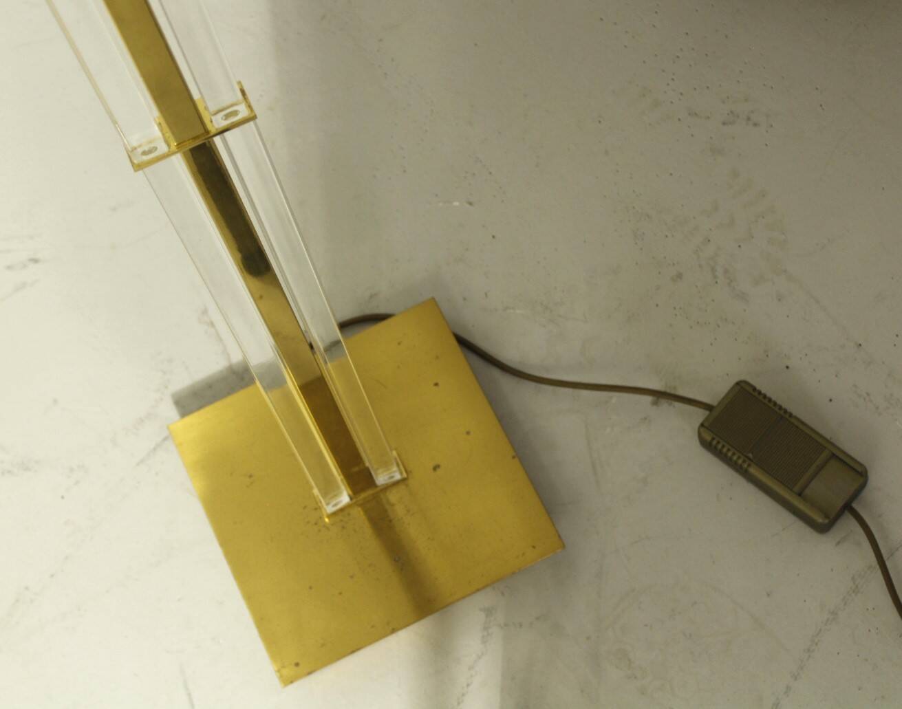 Hollywood Regency Brass Uplighter Floor Lamp by Baulmann, 1980s