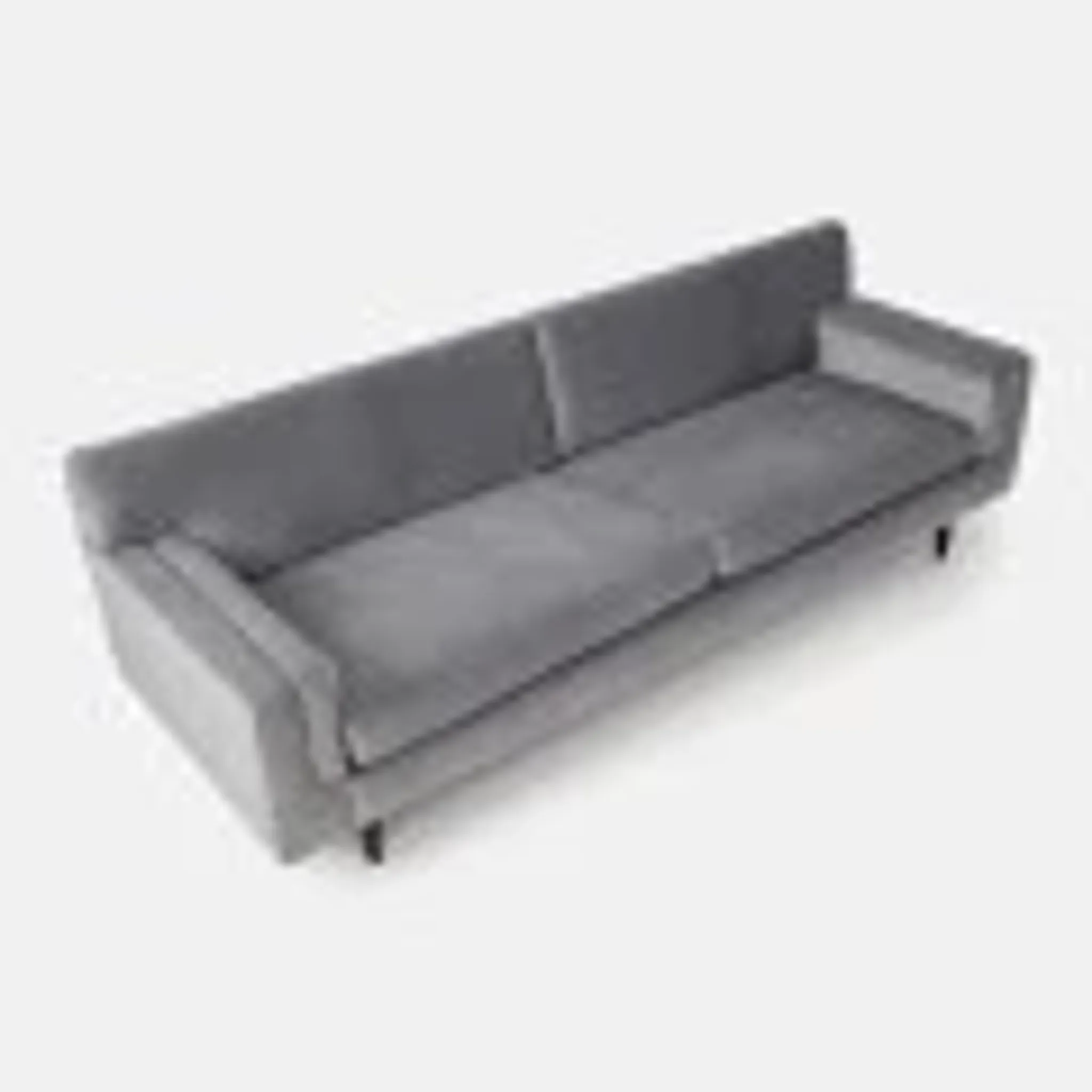 Sofa Helsinki silver velour, Scandinavian design