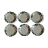 Lot of 6 half-hollow plates in Longchamp iron earth