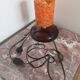 Vintage lampshade granite orange