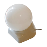 Porcelain globe opaline sconce