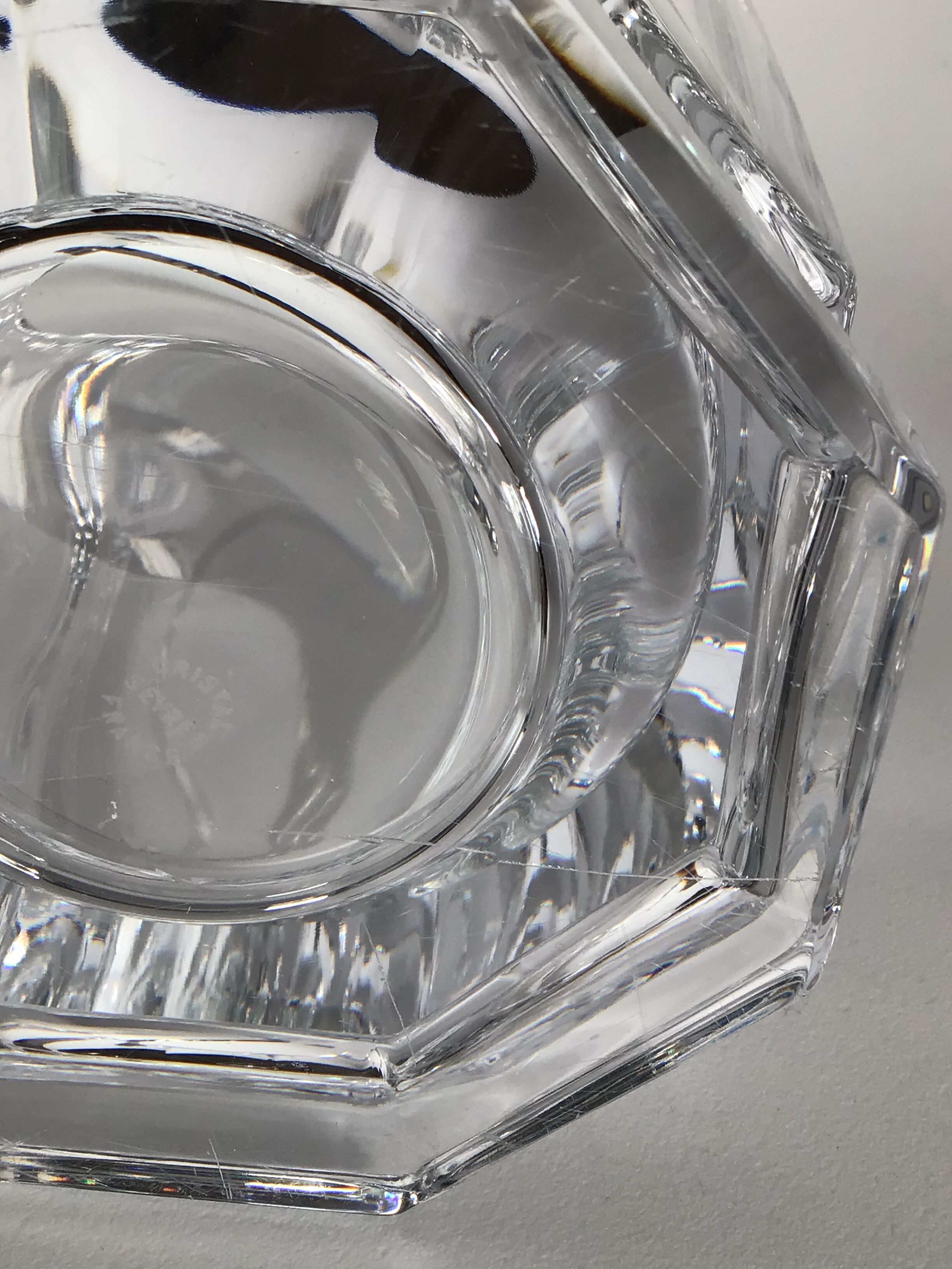 Crystal ice bucket sèvres octagonal