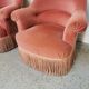 Paire de fauteuils crapaud vintage