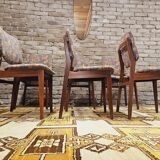 Set of 6 Scandinavian chairs year 70 vintage