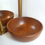 Empty old gilded wood pocket