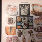 Lithograph on minerals of 1922 (quartz)