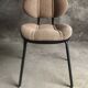 Beige brown fabric office chair, 1980s