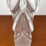 Vintage glass vase from the German Malachit series by Peill & Putzler, 1970s.