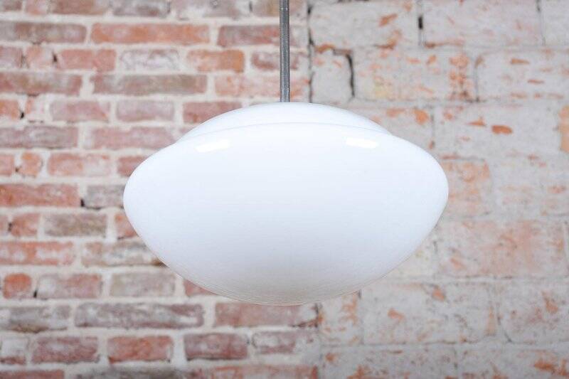 Art Deco Pendant Light in Chrome by Napako, Czech, 1930s
