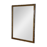Grand miroir bisauté  kaki en nacre  années 70/80
