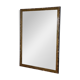 Large bevelled khaki mirror in mother-of-pearl from the 70s/80s.