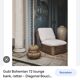 Armrest chair faux bamboo