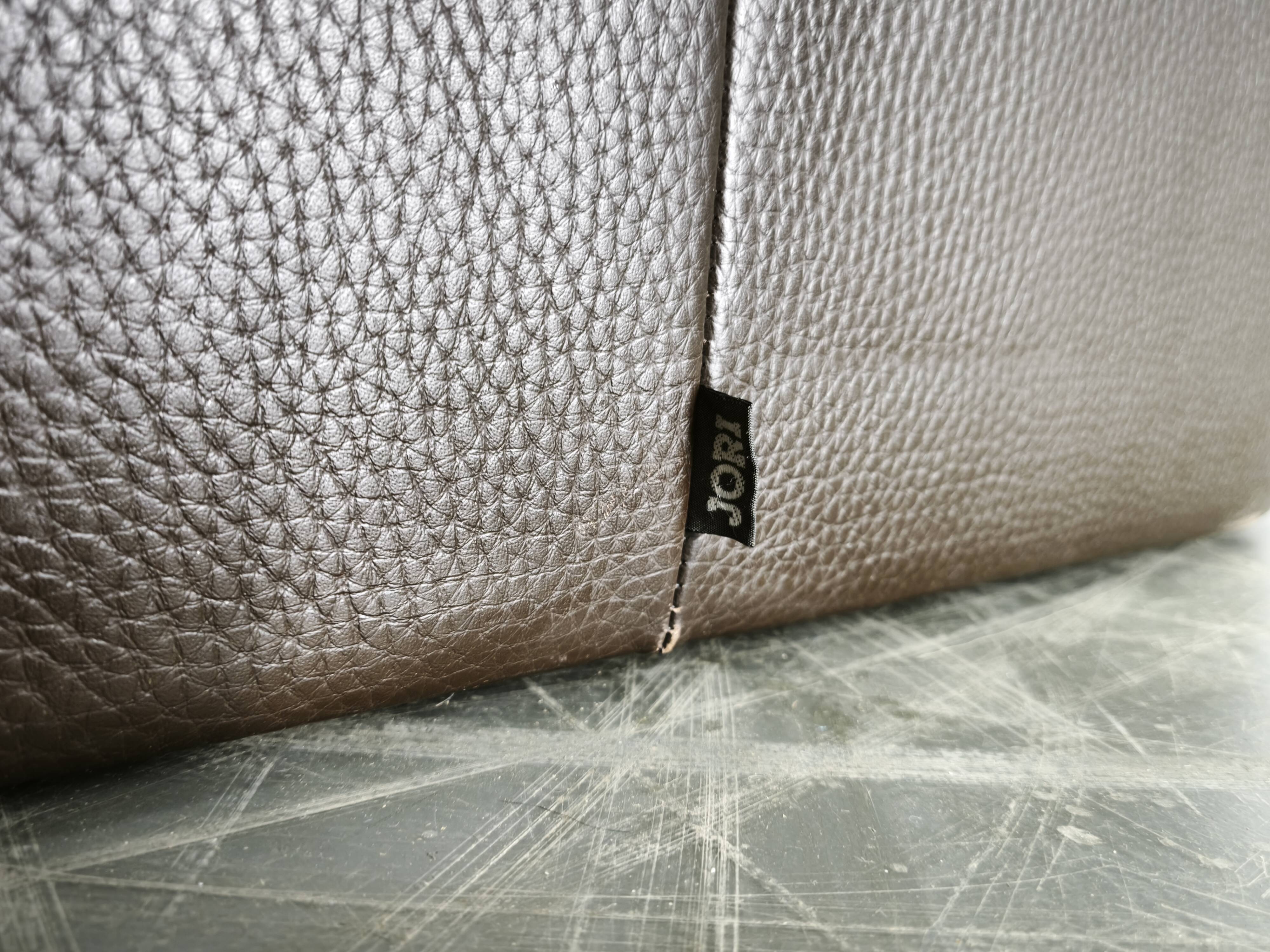 Jori Belgian Full Grain Leather Freestanding Two-Seat Sofa, 1990s