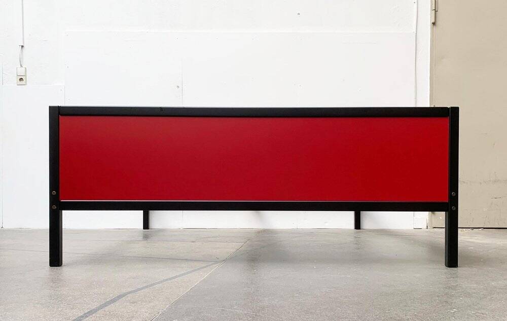 Double bed postmodern German vintage profile system by Elmar Flötotto for Flötotto.