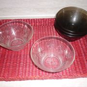 5 stylized flower bowls Vereco 60-70