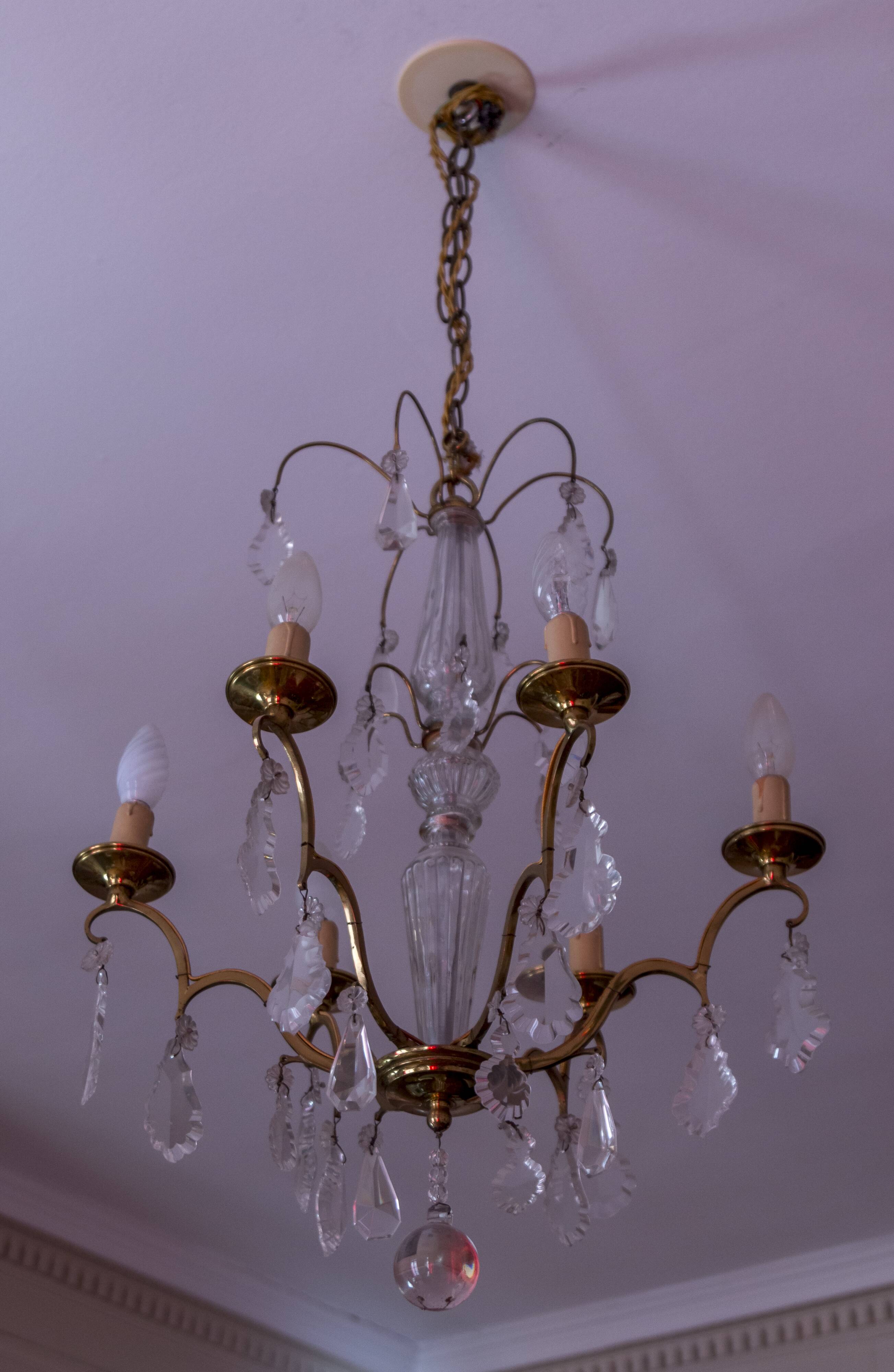 Lustre à papilles 6 branches