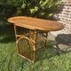 Table ovale en rotin