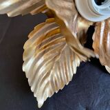 Wall lamp or ceiling lamp golden flower