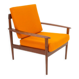 Teak armchair by Grete Jalk for Poul Jeppesen