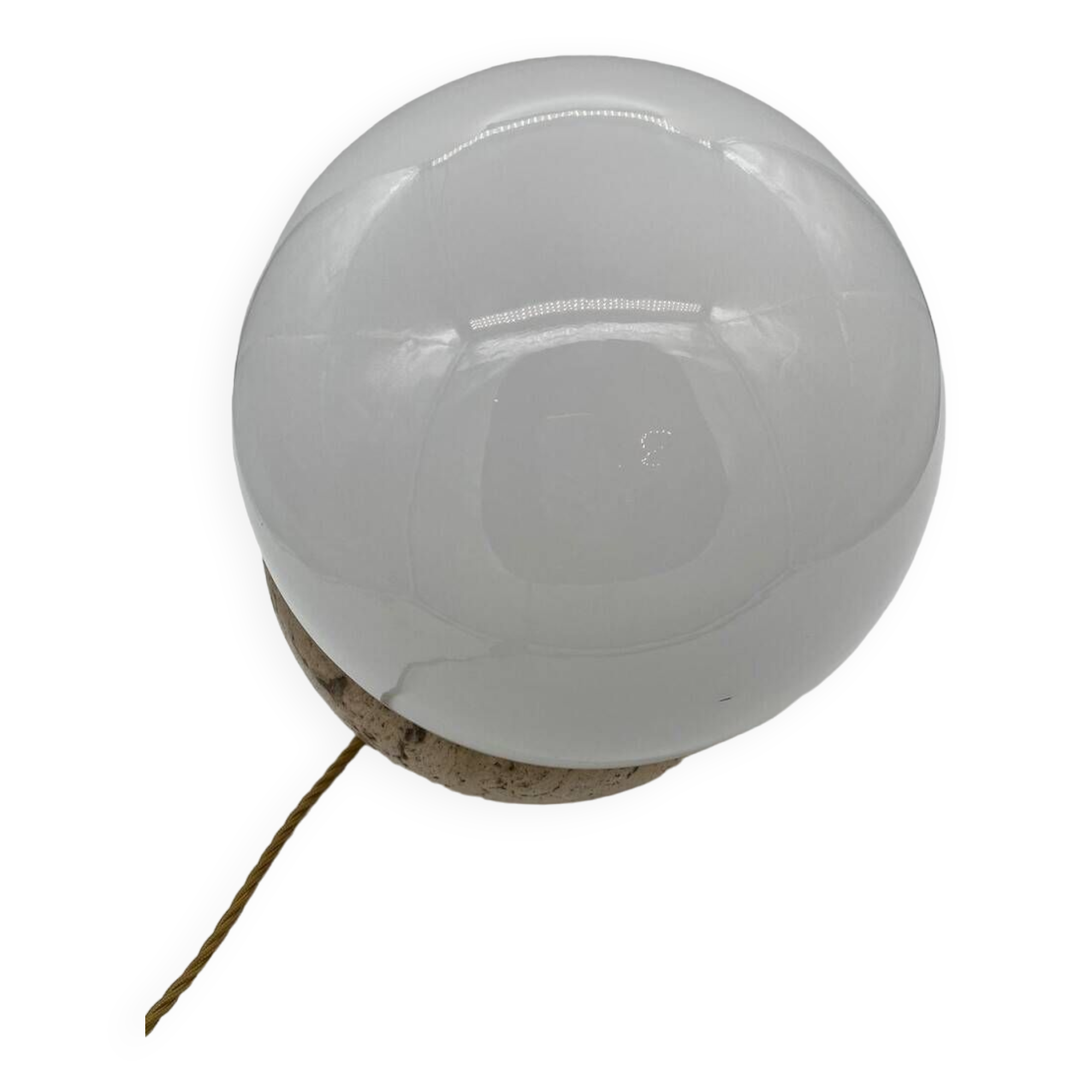 Mid-Century Modern Italian Travertine Desk Lamp, 1970s