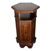 Meuble d’appoint hexagonal en bois d’acajou– XXe siècle
