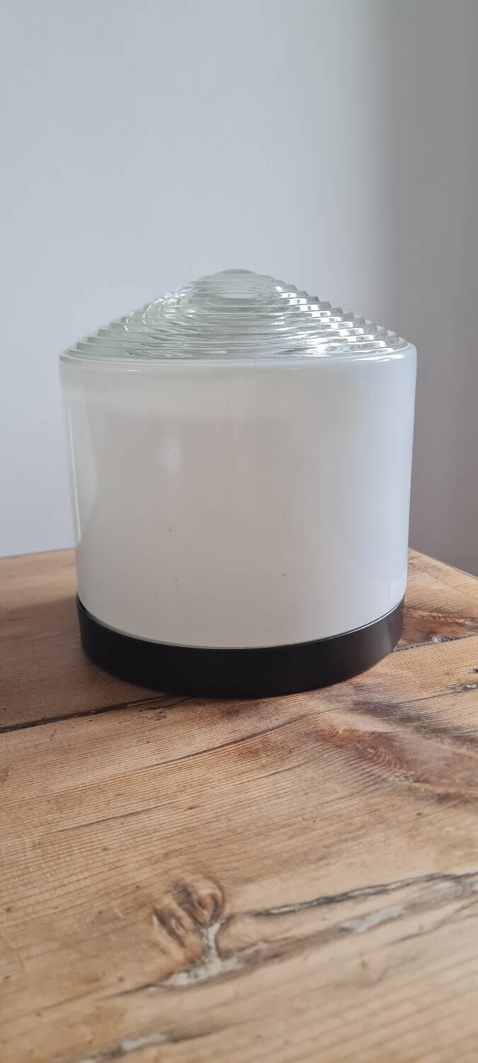 Art deco holophane wall light