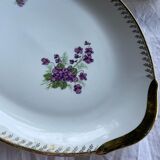 2 raviers et un plat de service ovale FD véritable porcelaine
